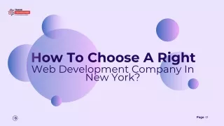 How To Choose A Right Web Development Company In New York?
