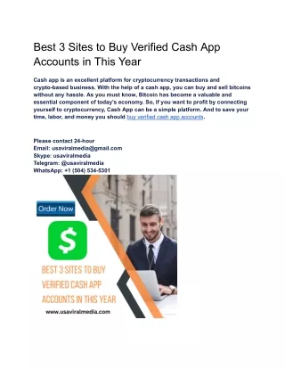 _Best 3 Sites to Buy Verified Cash App Accounts in This Year