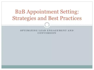 Guide to Build Appointment Setting Process in 2024
