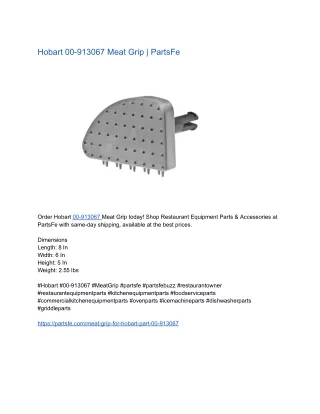 Hobart 00-913067 Meat Grip | PartsFe