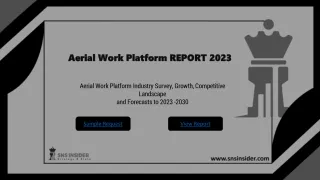 Aerial Work Platform Market: A Deep Dive into the Industry's Key Applications an