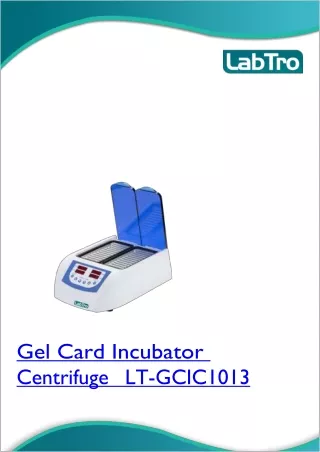 Gel Card Centrifuge LT-1013