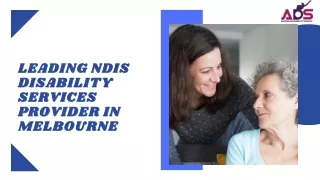 Leading NDIS Disability Services Provider In Melbourne