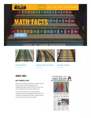 Boost Math Skills with Math Facts Stair Treads