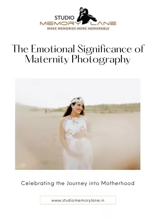 The Emotional Impact of Maternity Photography - A Journey of Love and Reflection