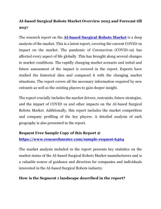 AI-based Surgical Robots Market