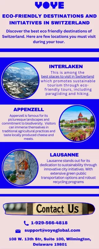 Eco-Conscious Travel: Unique Places to Visit in Switzerland