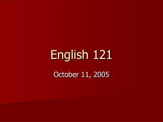 English 121