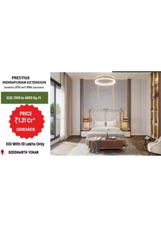 Prestige Indirapuram Extension: Pre-Launch Offers Ending Soon!