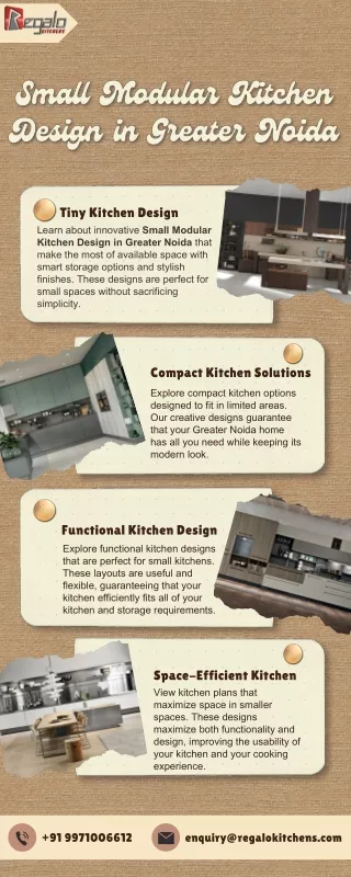 Small Modular Kitchen Design in Greater Noida
