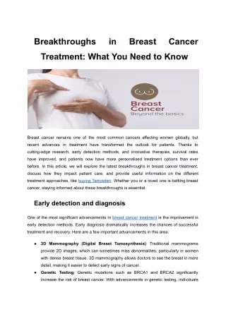 Breakthroughs in Breast Cancer Treatment_ What You Need to Know