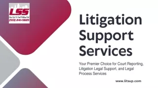 Top Ohio Court Reporter  Litigation Support Services