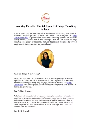 Transform Your Image with Expert Guidance - Soft Launch