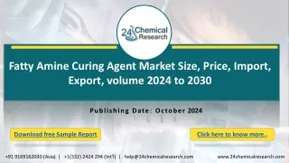 South Korea Fatty Amine Curing Agent Market Outlook and Forecast 2024-2030