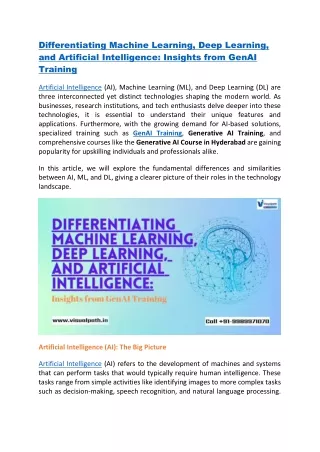 GenAI Training | Generative AI Training