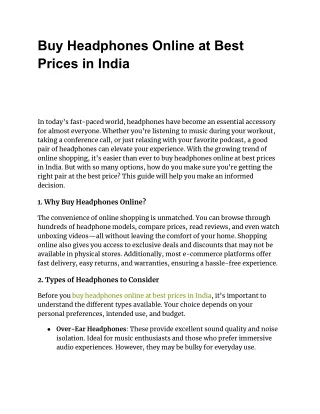 Buy Headphones Online at Best Prices in India  .