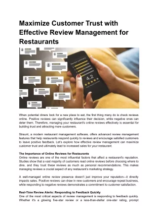 Maximize Customer Trust with Effective Review Management for Restaurants (1)