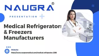 Medical Refrigerators & Freezers Manufacturers (1)