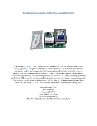 Accutemp AC-3974-2 Liquid Level Control _ CateringSparesOnline