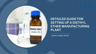 Setting Up a Diethyl Ether Manufacturing Unit PDF