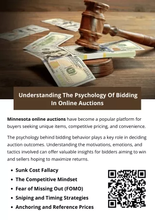 Understanding The Psychology Of Bidding In Online Auctions