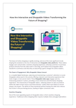 How Are Interactive and Shoppable Videos Transforming the Future of Shopping?