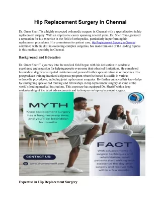 Hip Replacement Surgery in Chennai