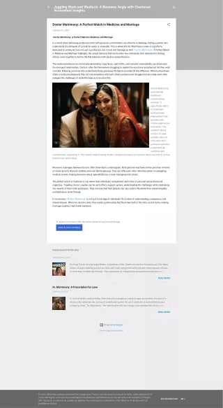 Doctor Matrimony: A Perfect Match in Medicine and Marriage