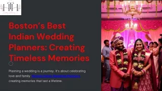 Boston’s Best Indian Wedding Planners Creating Timeless Memories