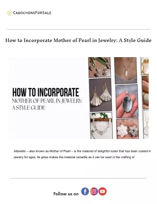Mother of Pearl vs. Pearl: What’s the Difference?