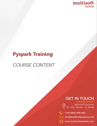 Pyspark Training Certification