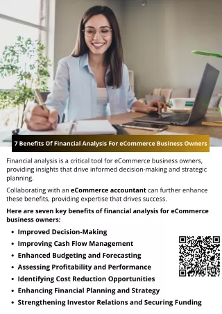 7 Benefits Of Financial Analysis For eCommerce Business Owners