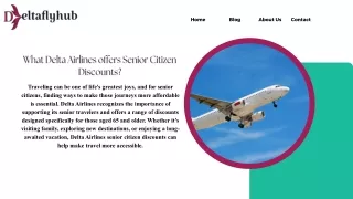 Delta Airlines Senior Citizen Discounts