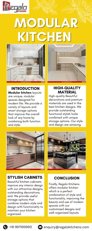 Modular Kitchen | Regalo Kitchens