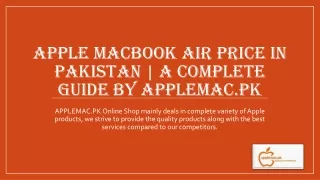 Apple MacBook Air Price in Pakistan