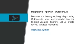 Meghalaya Trip Plan Outdoers.in