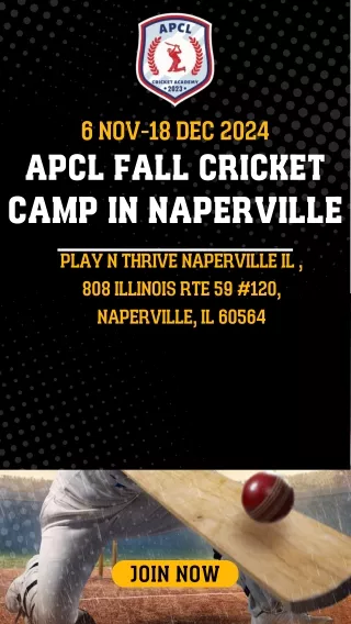 APCL Fall Cricket Camp in Naperville