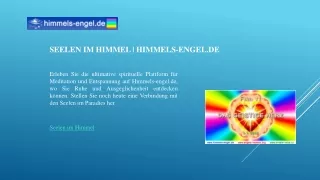 Seelen im Himmel | Himmels-engel.de