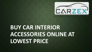 Buy Car Interior Accessories Online at Lowest Price