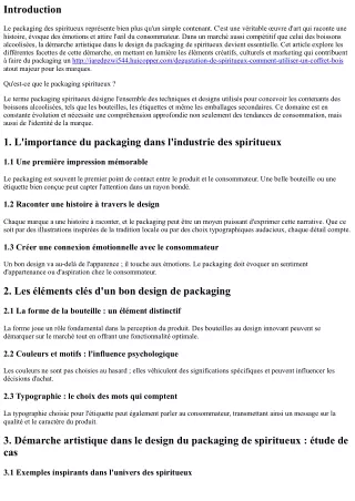 Démarche artistique dans le design du packaging de spiritueux