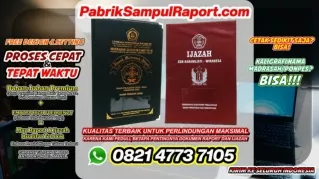 0821-4773-7105 Pabrik Map Raport Sampul Ijazah Sekolah Islam di Tomohon