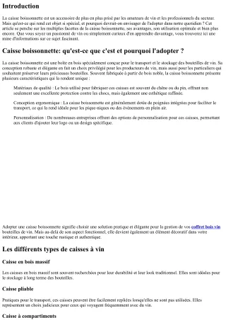 “Caisse boissonnette: qu'est-ce que c'est et pourquoi l'adopter ?”