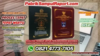 0821-4773-7105 Percetakan Map Raport Sampul Ijazah SD Islam Terpadu di Toba