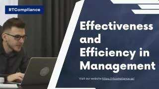 Achieving Effectiveness and Efficiency in Management 5 Key Strategies