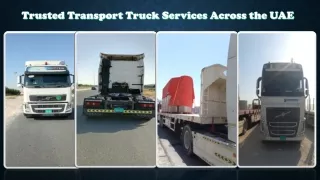 Trusted Transport Truck Services Across the UAE