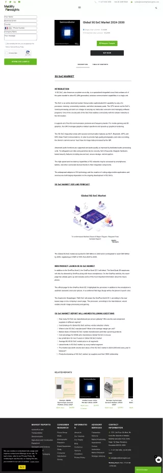 Global 5G SoC Market Trend
