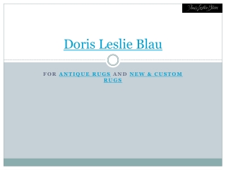 antique rugs and modern rugs from doris leslie blau