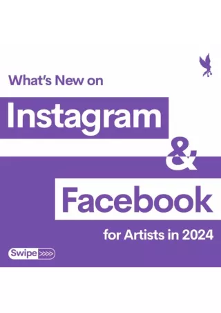 What's new on Instagram & Facebook for Artists