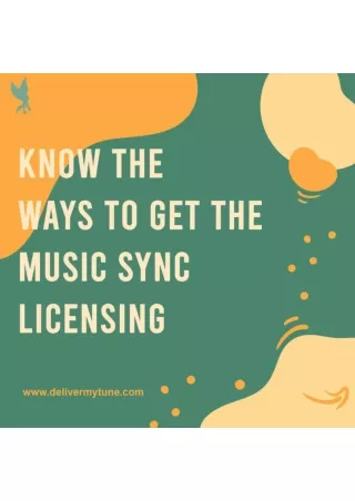 Ways to get the Music Sync Licensing