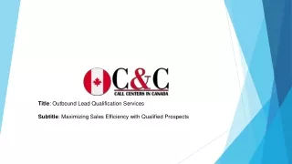 Outbound Lead Qualification Services